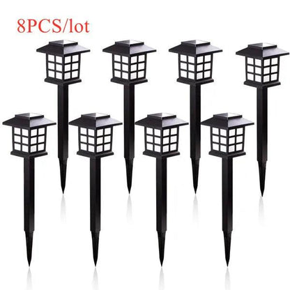 LED Solar Pathway Lights Waterproof Outdoor Set 8pcs warm-white by HitMyNeed