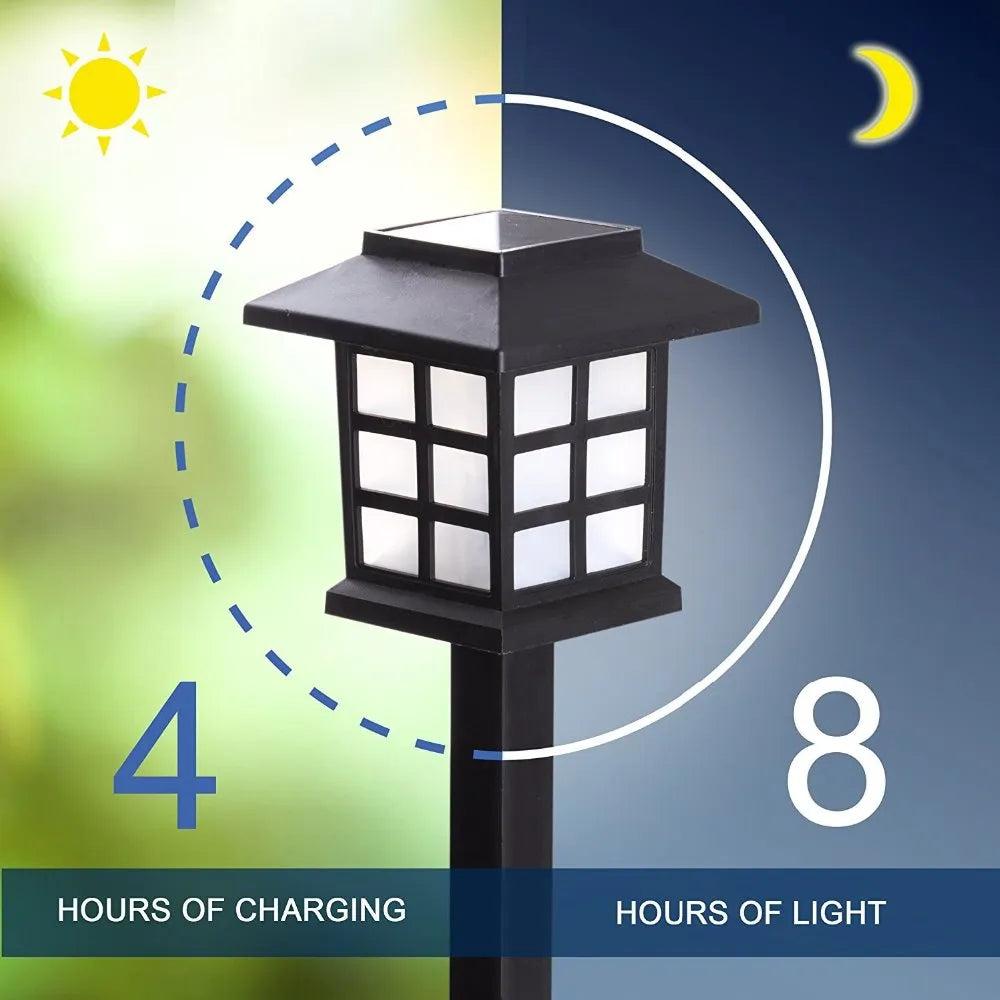LED Solar Pathway Lights Waterproof Outdoor Set by HitMyNeed