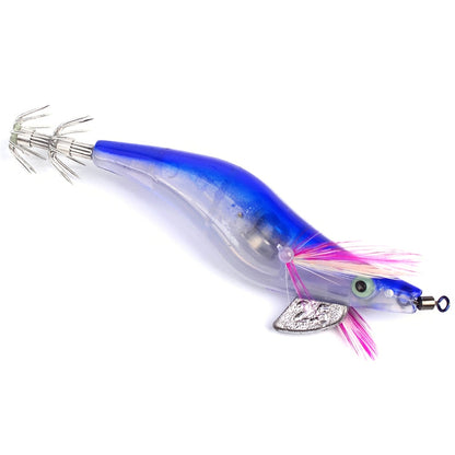 LED Squid Fishing Lure with Shrimp Design, 10cm by HitMyNeed