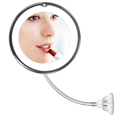 LED Suction Magnifying Mirror with Flexible Arm by HitMyNeed