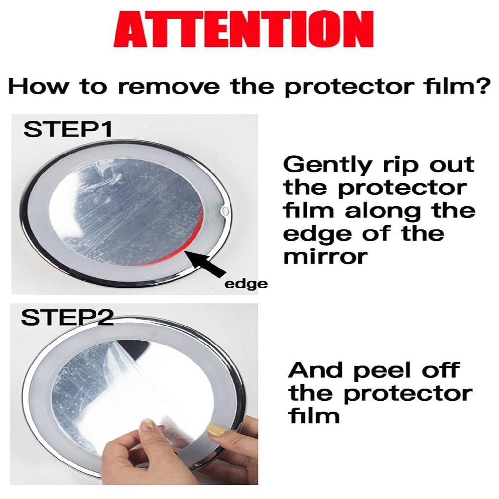 LED Suction Magnifying Mirror with Flexible Arm by HitMyNeed