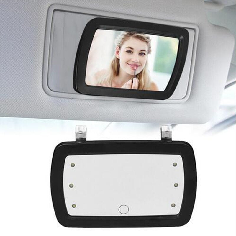 LED Sun Visor Vanity Mirror with Adjustable Lights by HitMyNeed