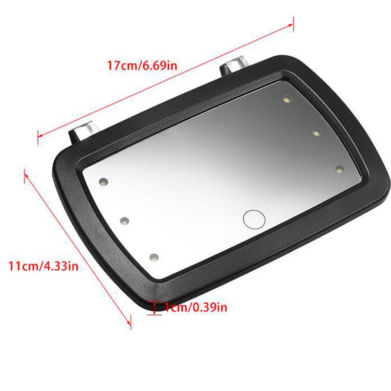 LED Sun Visor Vanity Mirror with Adjustable Lights by HitMyNeed