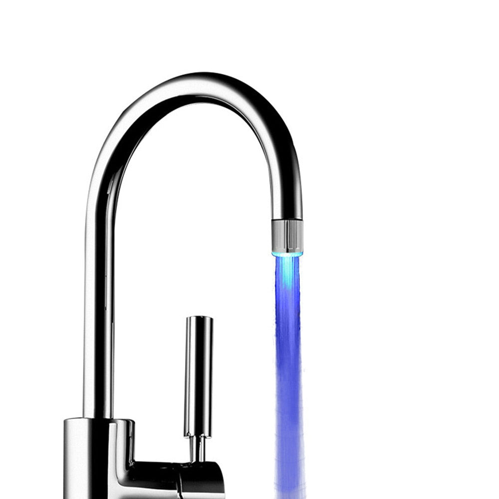 LED Temperature-Sensing Faucet Light Attachment by HitMyNeed