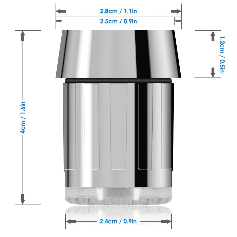 LED Temperature-Sensing Faucet Light Attachment by HitMyNeed