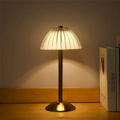 LED Touch Table Lamp Rechargeable Dimmable 3-Color by HitMyNeed