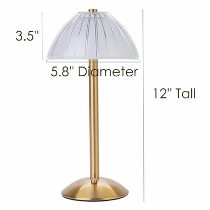 LED Touch Table Lamp Rechargeable Dimmable 3-Color by HitMyNeed