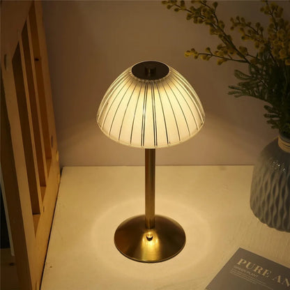LED Touch Table Lamp Rechargeable Dimmable 3-Color a by HitMyNeed