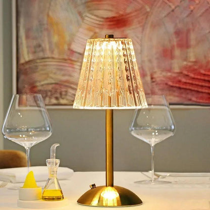LED Touch Table Lamp Rechargeable Dimmable 3-Color c by HitMyNeed