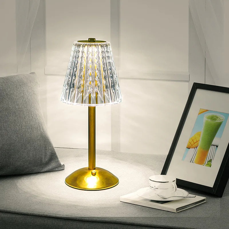 LED Touch Table Lamp Rechargeable Dimmable 3-Color xingdian by HitMyNeed