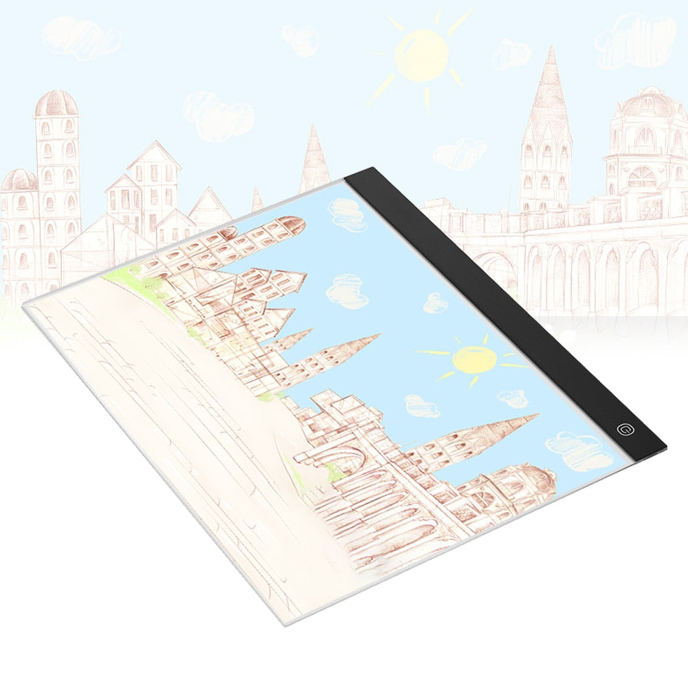 LED Tracing Light Box A4 Drawing Pad with USB Power by HitMyNeed