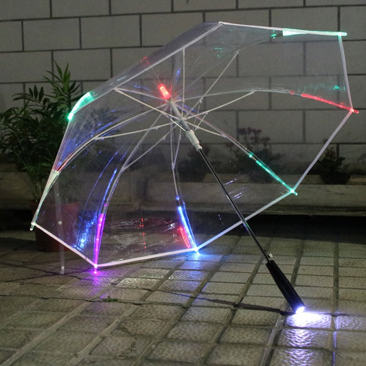 LED Transparent Umbrella with Illuminated Handle by HitMyNeed