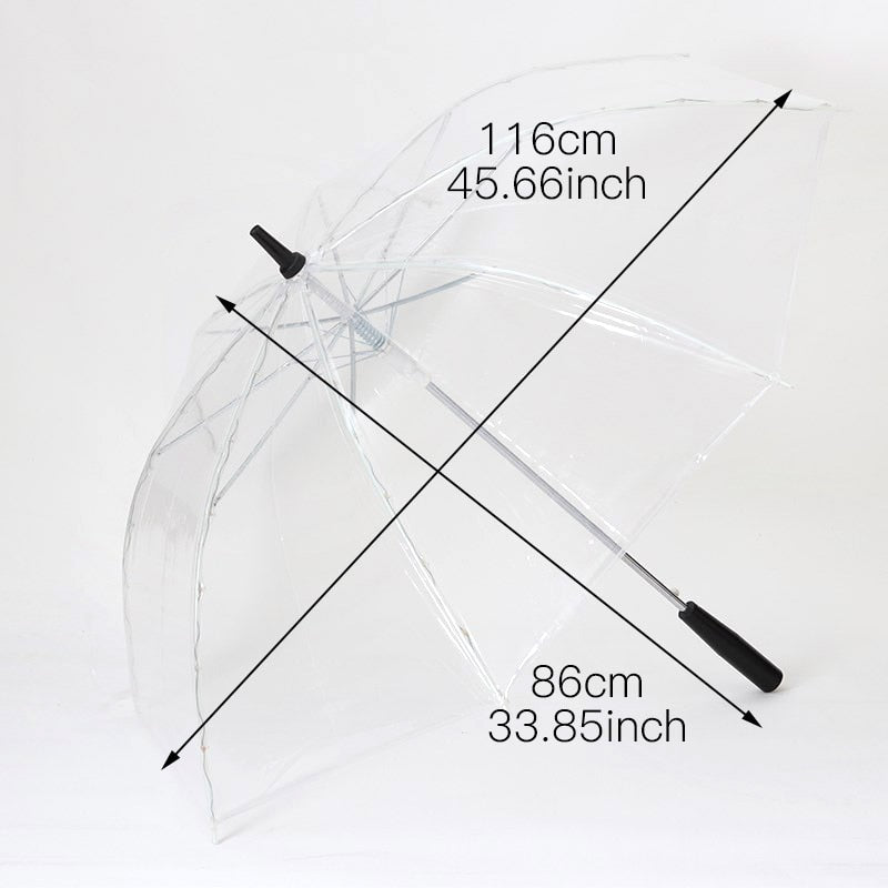 LED Transparent Umbrella with Illuminated Handle by HitMyNeed