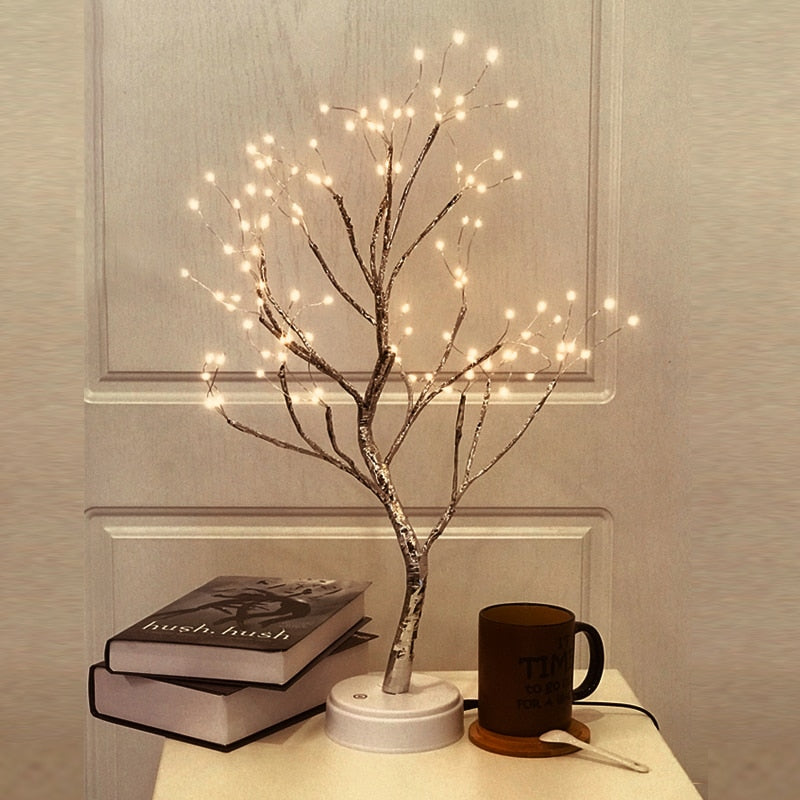 LED Tree Lamp Night Light with Adjustable Branches by HitMyNeed