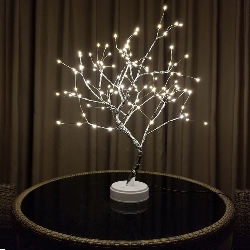 LED Tree Lamp Night Light with Adjustable Branches by HitMyNeed