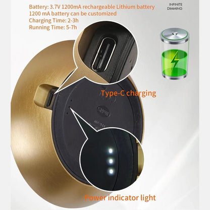 LED USB Rechargeable Touch Table Lamp by HitMyNeed
