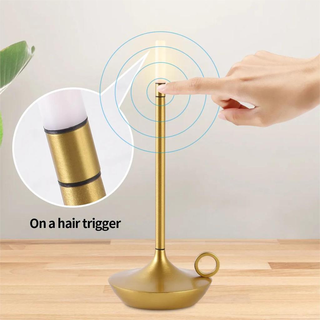 LED USB Rechargeable Touch Table Lamp by HitMyNeed
