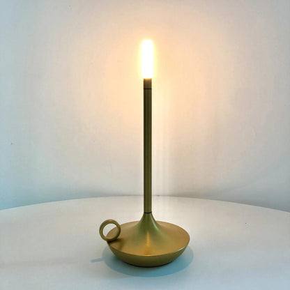 LED USB Rechargeable Touch Table Lamp golden by HitMyNeed