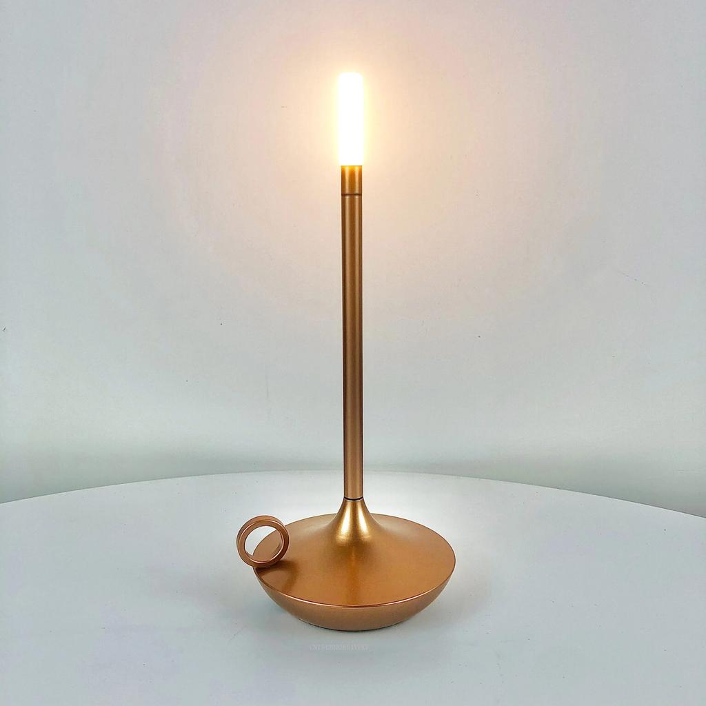 LED USB Rechargeable Touch Table Lamp rose-gold by HitMyNeed