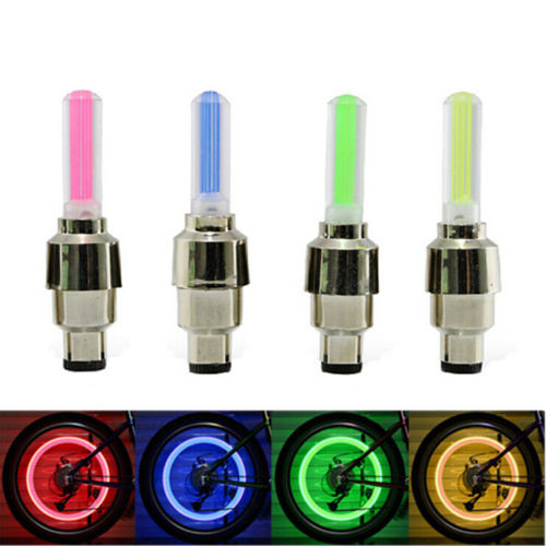 LED Valve Cap Bike Wheel Lights (Set of 4) by HitMyNeed