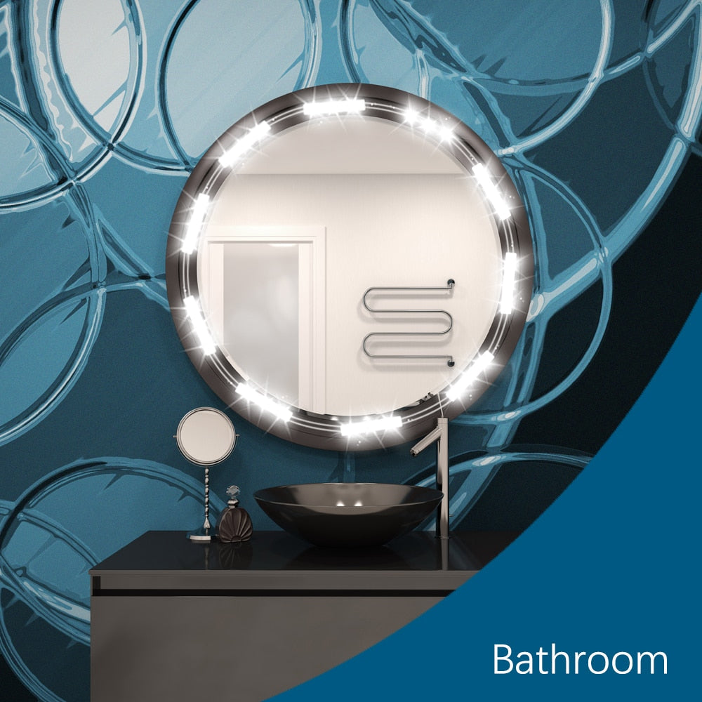 LED Vanity Mirror Light Strip with Dimmer Switch by HitMyNeed