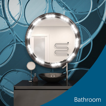 LED Vanity Mirror Light Strip with Dimmer Switch by HitMyNeed