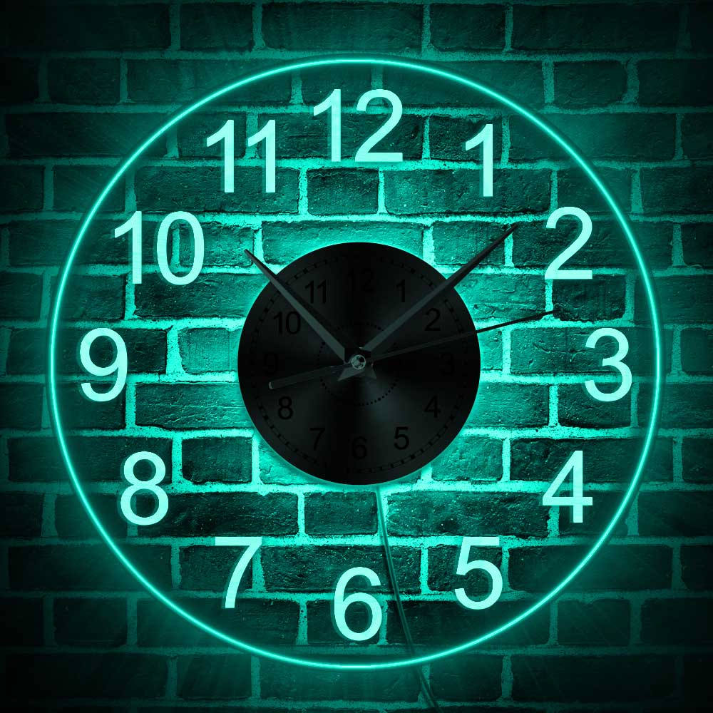 LED Wall Clock with Backlight and Remote Control by HitMyNeed