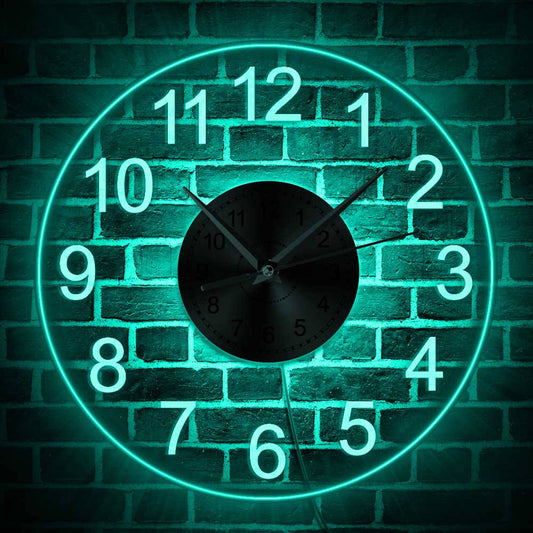 LED Wall Clock with Backlight and Remote Control by HitMyNeed