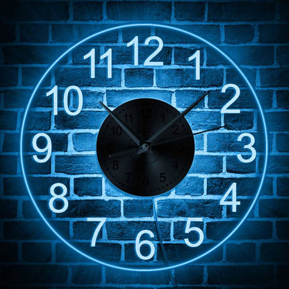 LED Wall Clock with Backlight and Remote Control by HitMyNeed