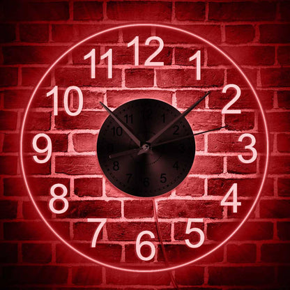 LED Wall Clock with Backlight and Remote Control by HitMyNeed