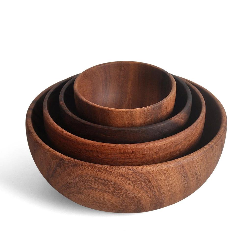 Leeseph Acacia Wood Salad and Serving Bowl b-350ml by HitMyNeed