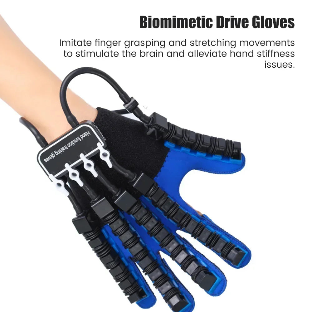 Left & Right Hand Robotic Finger Rehab Gloves left-xxl by HitMyNeed