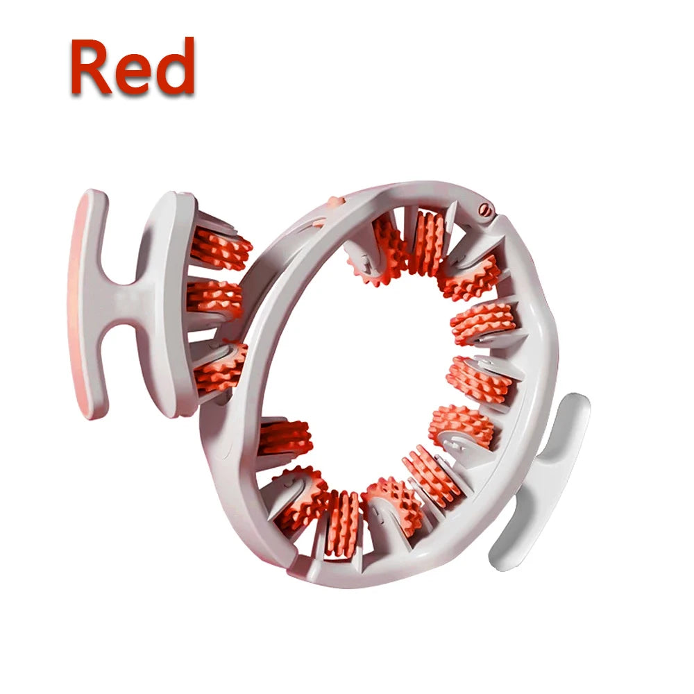 Leg, Neck & Waist Massage Roller for Muscle Relief red by HitMyNeed