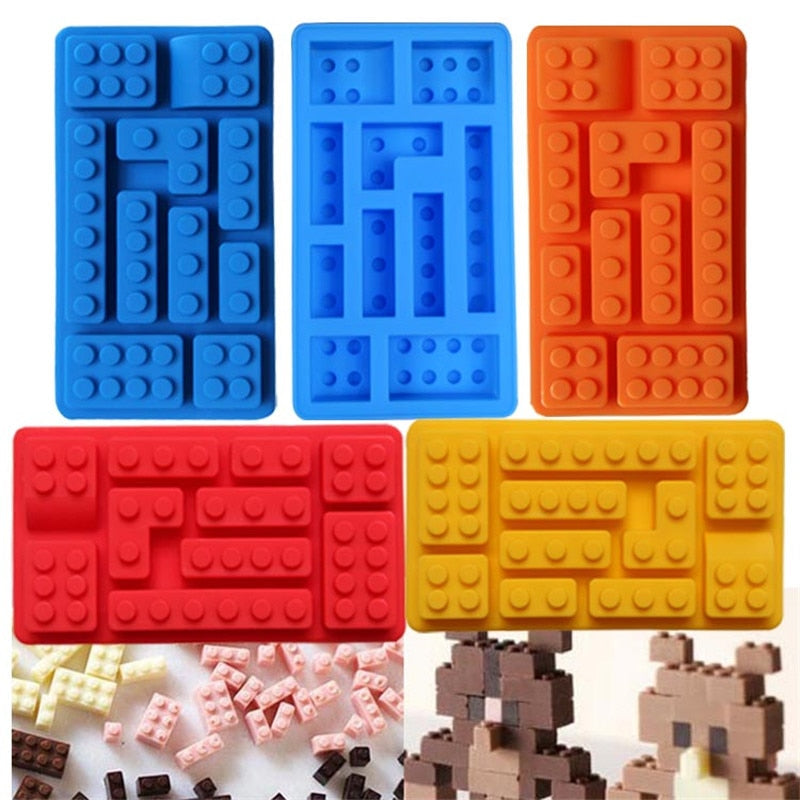 Lego Brick Silicone Ice Cube and Candy Mold Tray by HitMyNeed