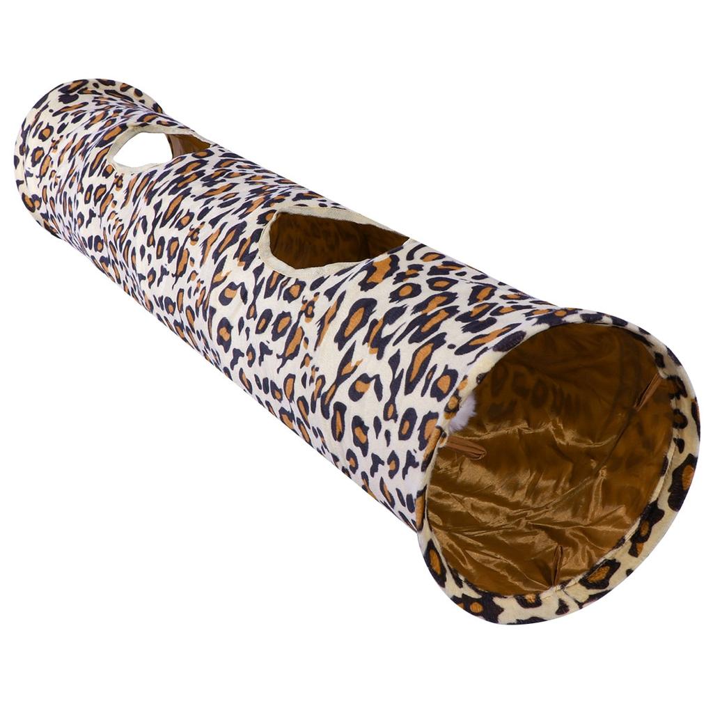 Leopard Print Plush Rabbit Play Tunnel by HitMyNeed