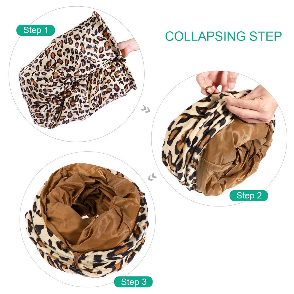 Leopard Print Plush Rabbit Play Tunnel by HitMyNeed
