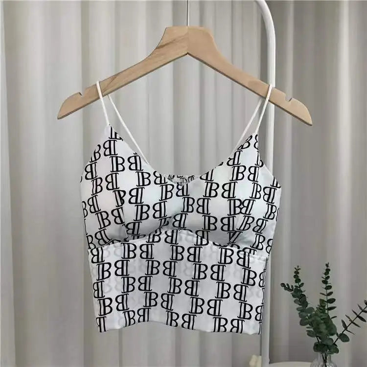 Leopard Print Seamless Ice Silk Y2K Crop Camisole ib-white l by HitMyNeed