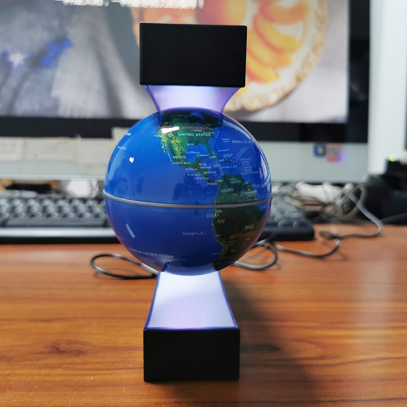 Levitating Globe with LED Stand for Learning by HitMyNeed