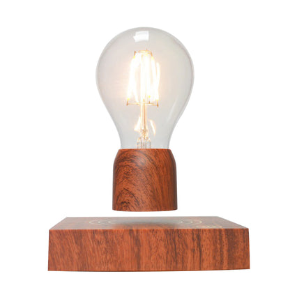 Levitating Magnetic Lamp with Wooden Base Decor by HitMyNeed