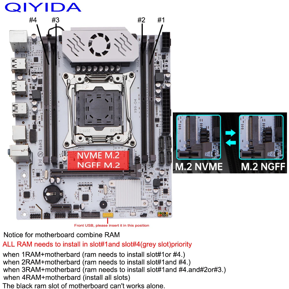 LGA 2011-3 X99 Motherboard with DDR4 & M.2 Slot by HitMyNeed