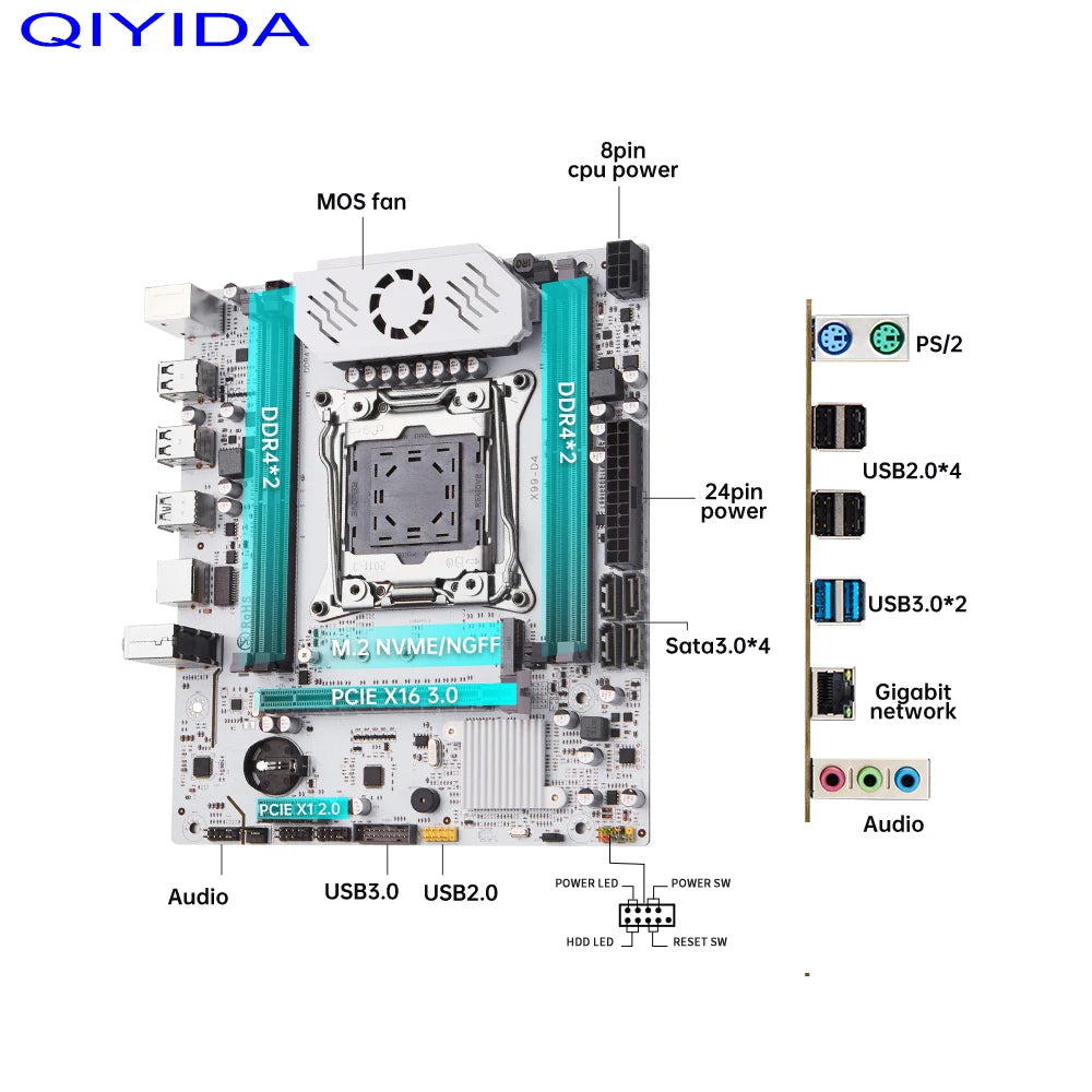 LGA 2011-3 X99 Motherboard with DDR4 & M.2 Slot by HitMyNeed