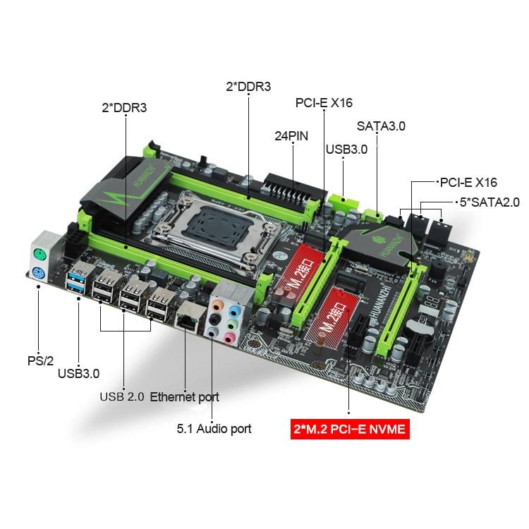 LGA 2011 DDR3 ATX Motherboard with M.2 & USB 3.0 by HitMyNeed