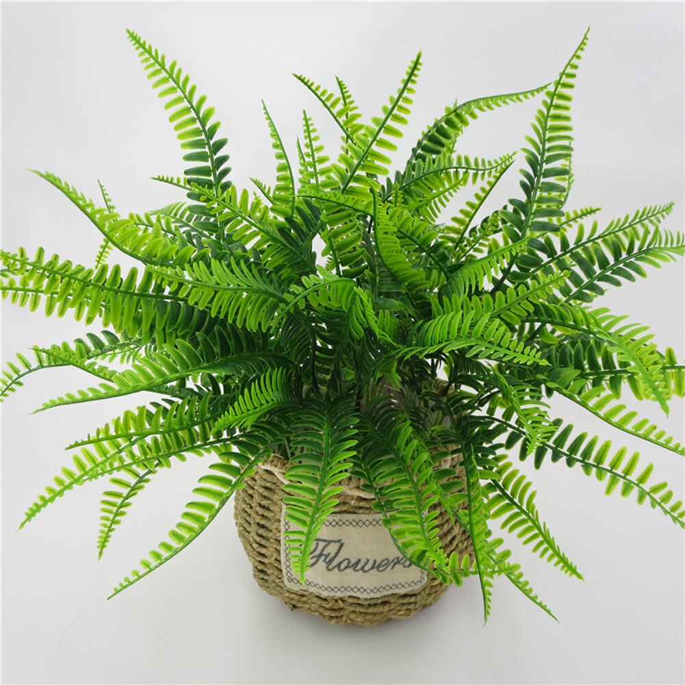 Lifelike Artificial Fern Leaves Spray 42cm by HitMyNeed