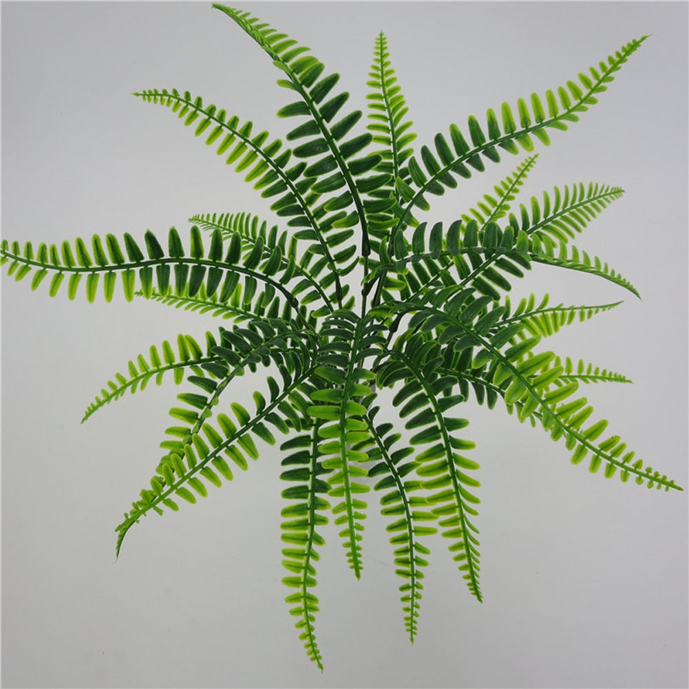 Lifelike Artificial Fern Leaves Spray 42cm by HitMyNeed