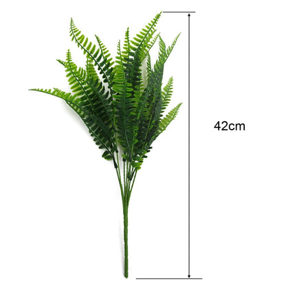 Lifelike Artificial Fern Leaves Spray 42cm by HitMyNeed