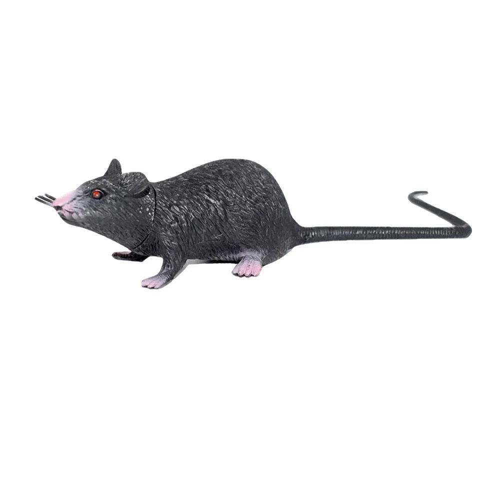 Lifelike Fake Rat Prank Toy for Halloween & Jokes black by HitMyNeed