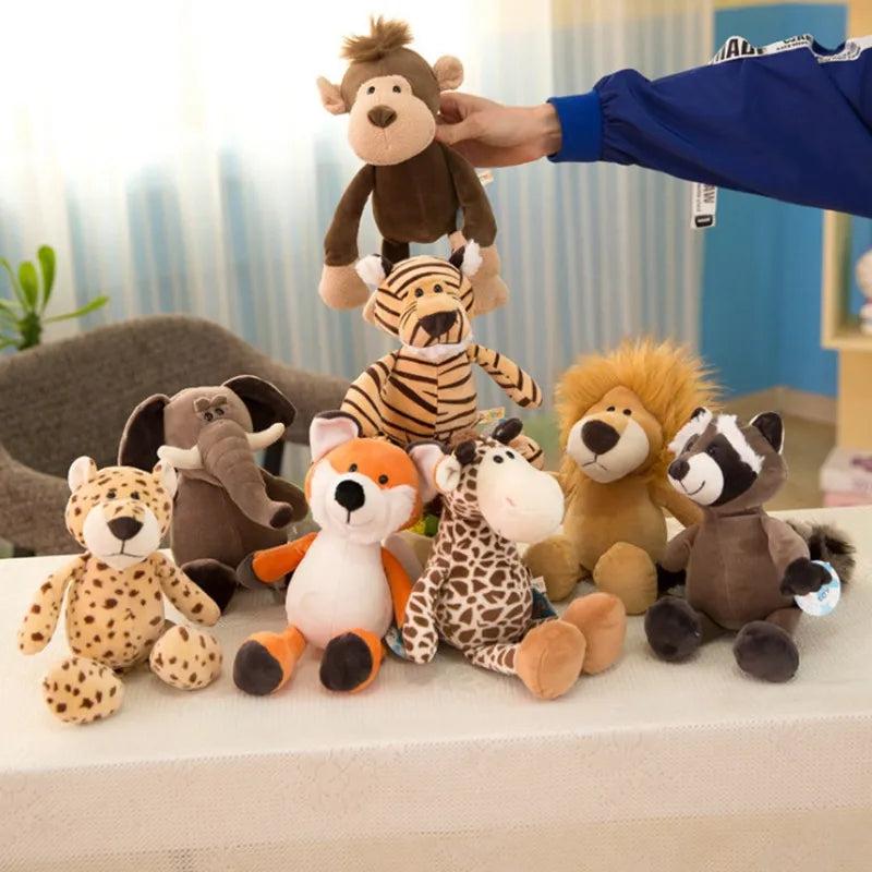 Lifelike Forest Animal Plush Toys 25cm by HitMyNeed