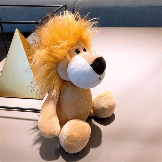 Lifelike Forest Animal Plush Toys 25cm lion by HitMyNeed