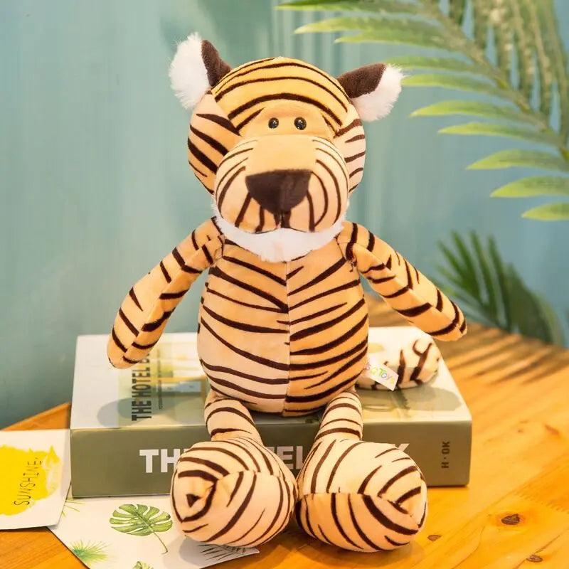 Lifelike Forest Animal Plush Toys 25cm tiger by HitMyNeed