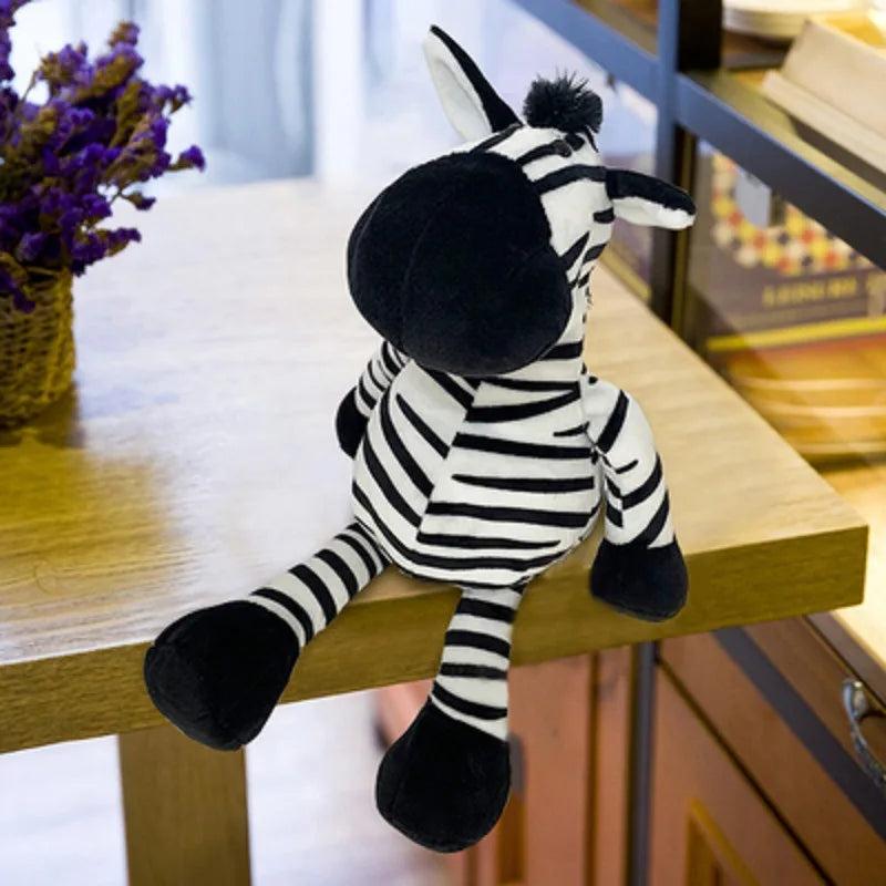 Lifelike Forest Animal Plush Toys 25cm zebra by HitMyNeed